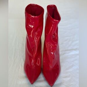 Jessica Simpson Booties Red Valentine Pelina ankle-bootie 6.5